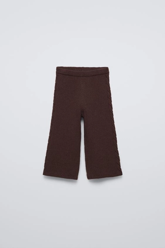 CABLE-KNIT TROUSERS