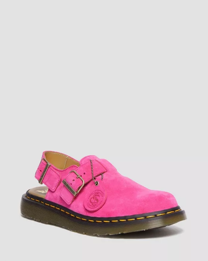 DR MARTENS Jorge Made in England Suede Slingback Mules