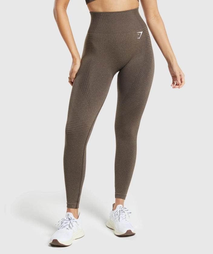 Gymshark Vital Seamless 2.0 Leggings - Brown Marl