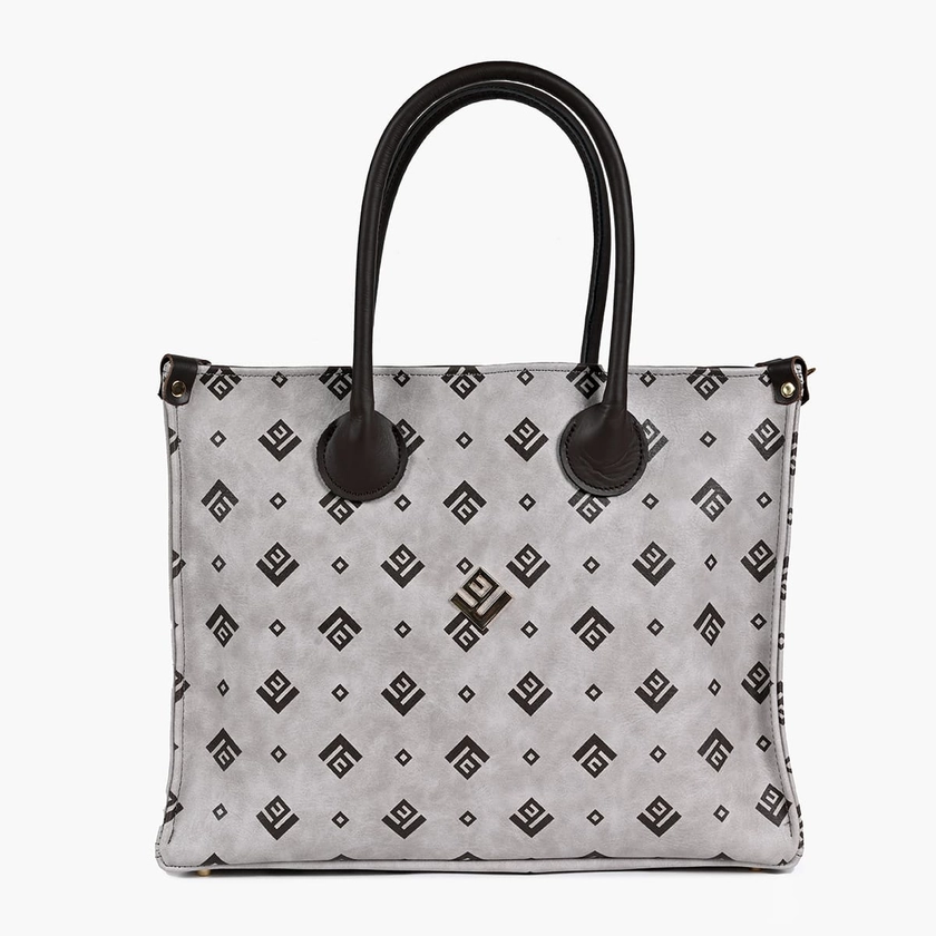 Tiffany Midi Signature Bag | Grey