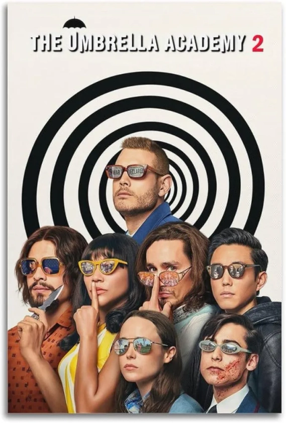 The Umbrella Academy 2 (2020) TV Series Movie Poster For Elevate Your Room Aesthetic Picture Canvas Print Wall Art Gift 08x12inch(20x30cm) Unframe-style