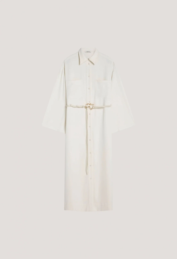 Button Up Dress | Off White