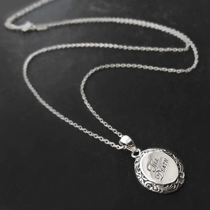 TILL DEATH. Promise Medallion Pendant Necklace – REGALROSE