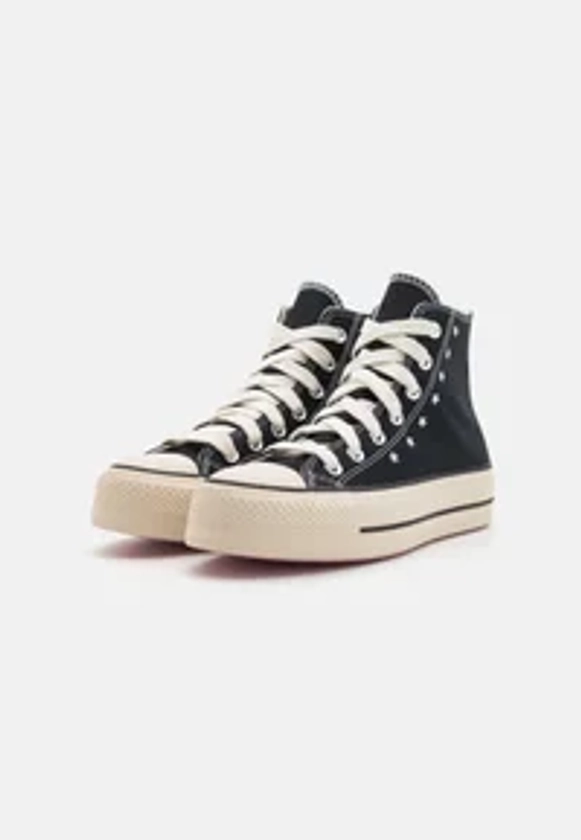 CHUCK TAYLOR ALL STAR LIFT - High-top trainers - black/lotus pink/egret