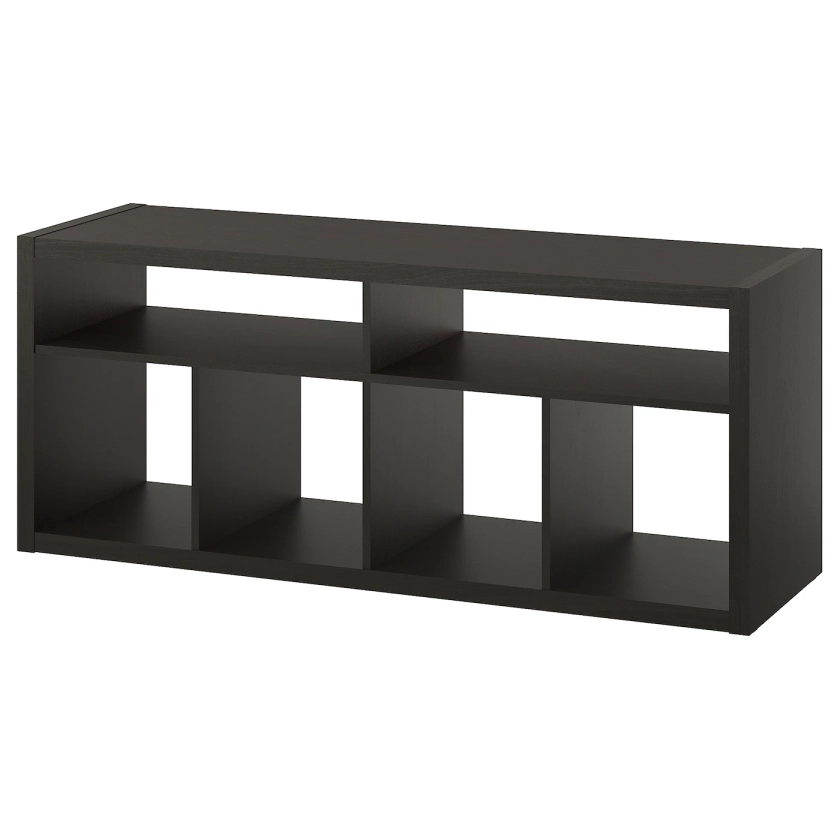 KALLAX TV unit, black-brown, 573/4x231/2" - IKEA