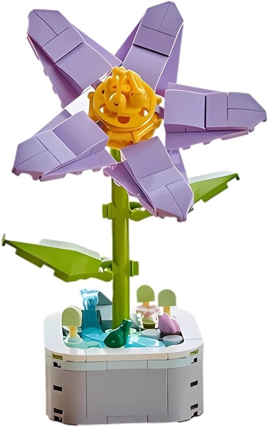 Amazon.com: BEIMENWAI Building Block Flower, Flower Bouquet Building Sets, Flower Building Set, DIY Creative Potting Building Blocks Flowers, Artificial Flower Toy Gifts for Adults and Girls (Azaleas) : Toys & Games