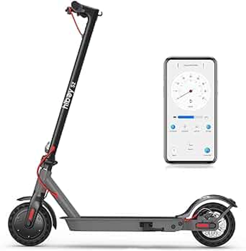 Hiboy S2/S2R Plus Electric Scooter, 8.5"/9" Tires, Up to 17/22 Miles Range, 350W Motor & 19 MPH Portable Folding Commuting Electric Scooter for Adults with Double Braking System and App