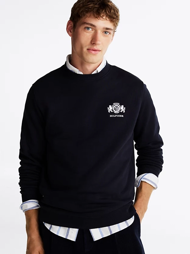 Logo Embroidery Sweatshirt | Blue | Tommy Hilfiger