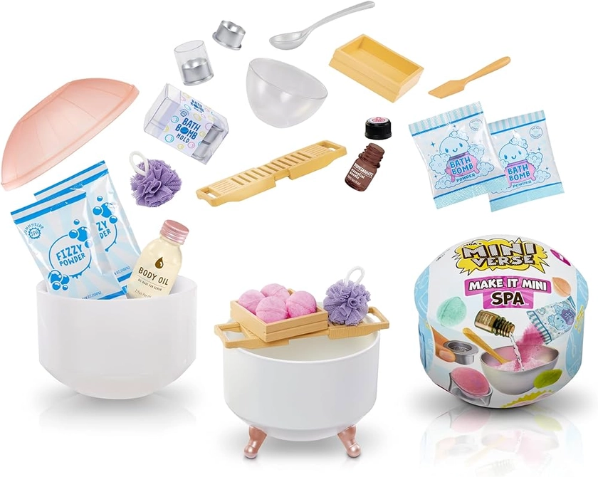 MGA's Miniverse Make It Mini Spa Series - Mini Collectibles in Mystery Blind Packaging - DIY Spa Products that Really Work - NOT EDIBLE - Collectibles for Teens, Adults, Collectors and Kids