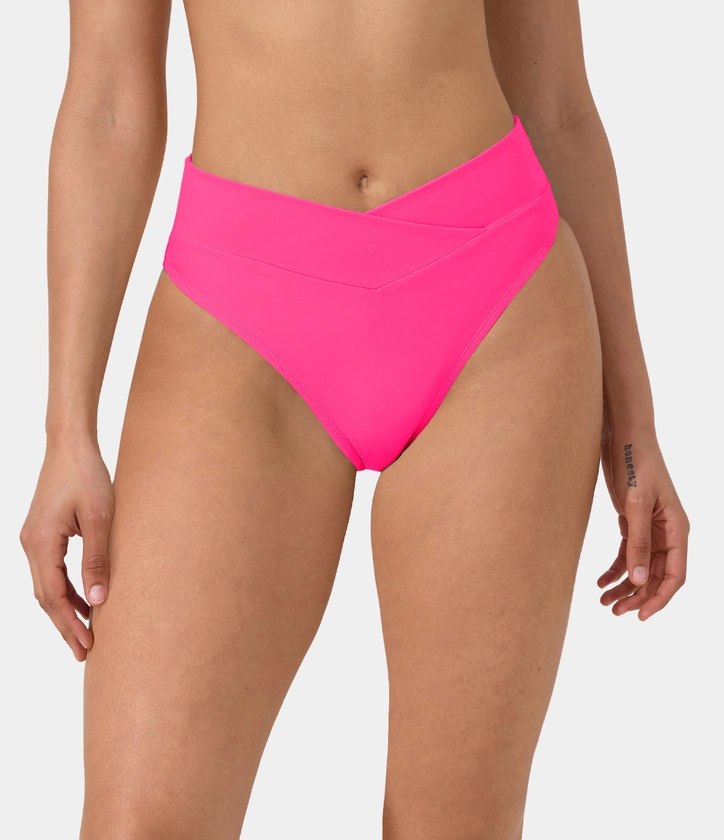 Women’s Crossover Bikini Bottom Swimsuit - Halara 