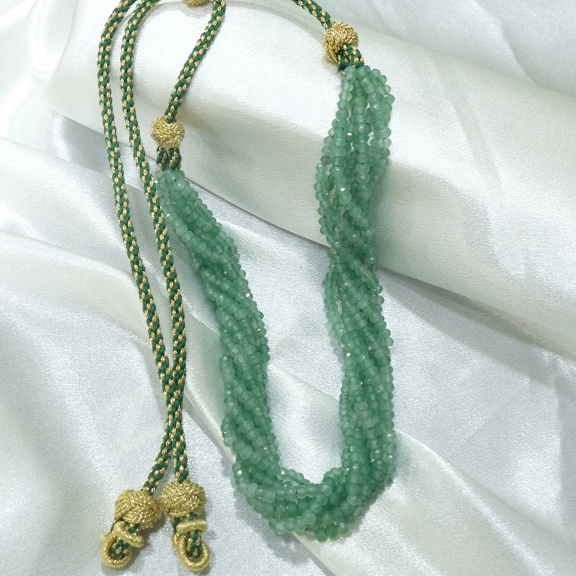 Collier vert eau