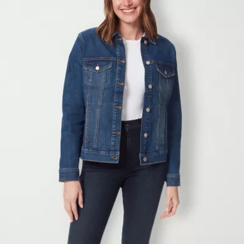 Gloria Vanderbilt® Amanda Womens Denim Jacket - JCPenney