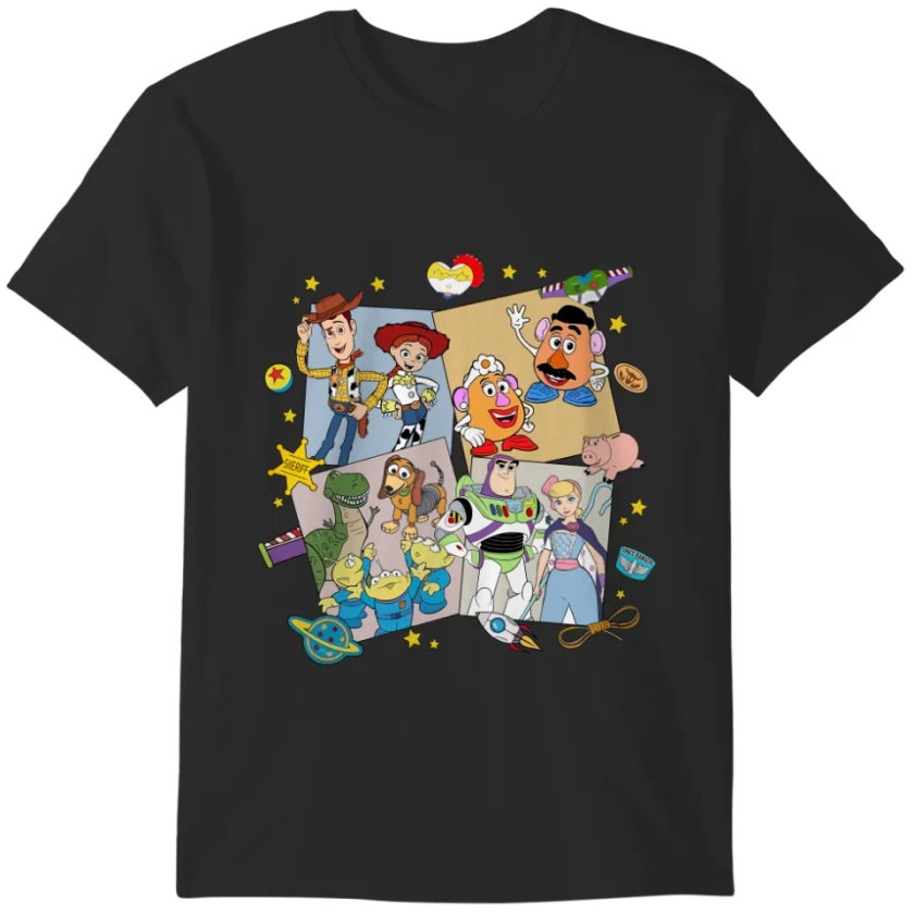 Retro Disney Toy Story Movie Characters Color Shirt, Toy Story Land Unisex T-Shirt, Disneyland Family Trip 2023, Toy Story Birthday. sold by Bruno Jesusss | SKU 1108204 | Printerval UK