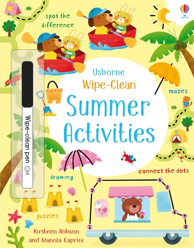 Usborne Wipe Clean Summer Activities - Books &amp; Pieces