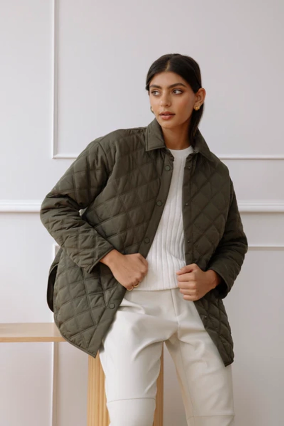 Aspen Quilted Jacket - Cypress