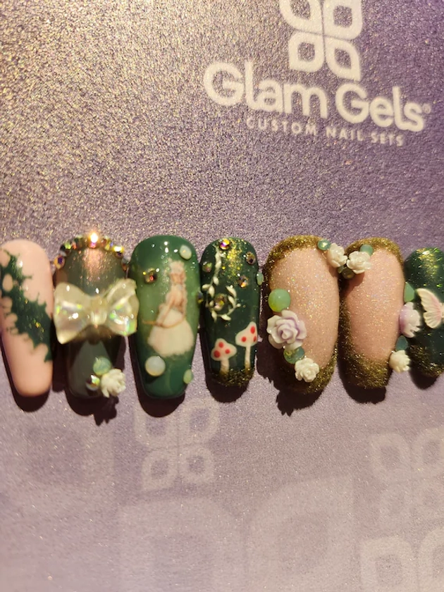 Fairy Garden Press-on Nails