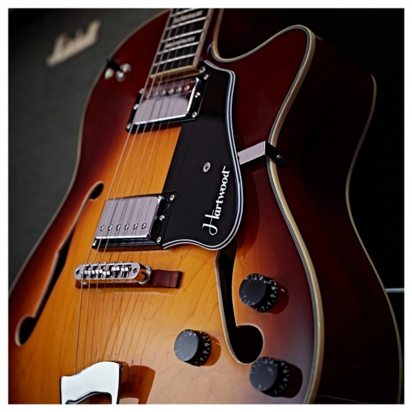 Hartwood Novella Hollowbody Guitar, Tobacco Sunburst