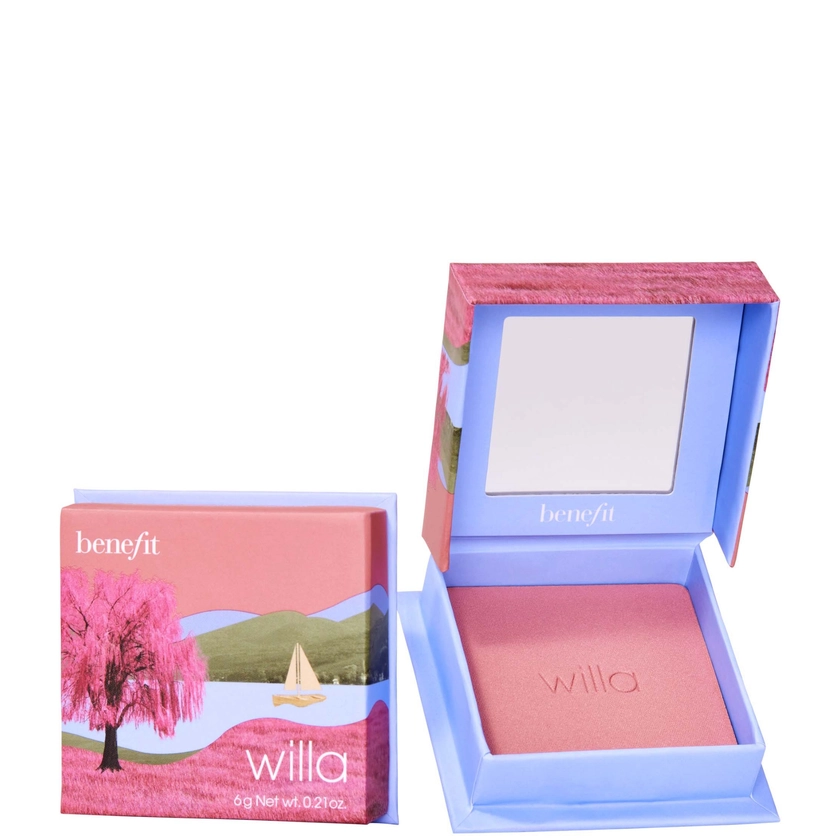 benefit Mini Willa Nude Blush Powder - Soft Neutral-Rose 2.5g | LOOKFANTASTIC