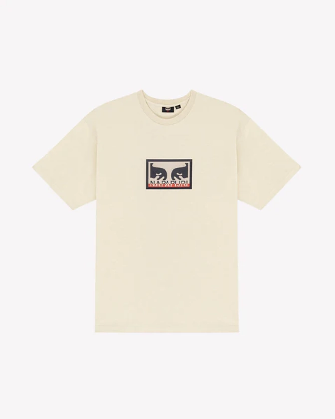 OBEY X NAPAPIJRI T-SHIRT HEAVYWEIGHT T-SHIRT