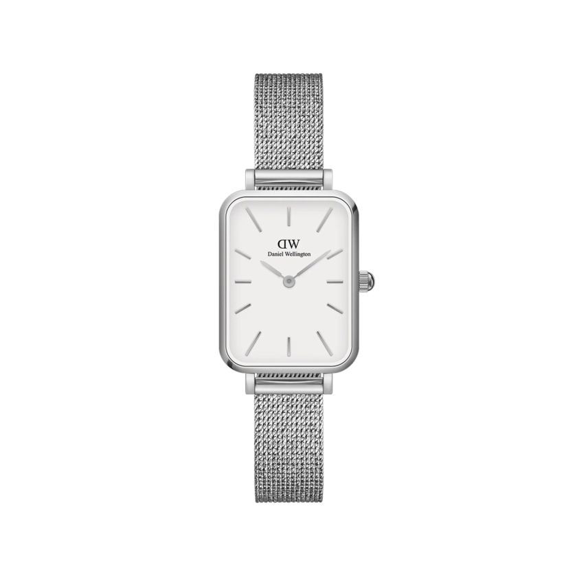 Quadro - Montre carrée finition argent pour femme | DW