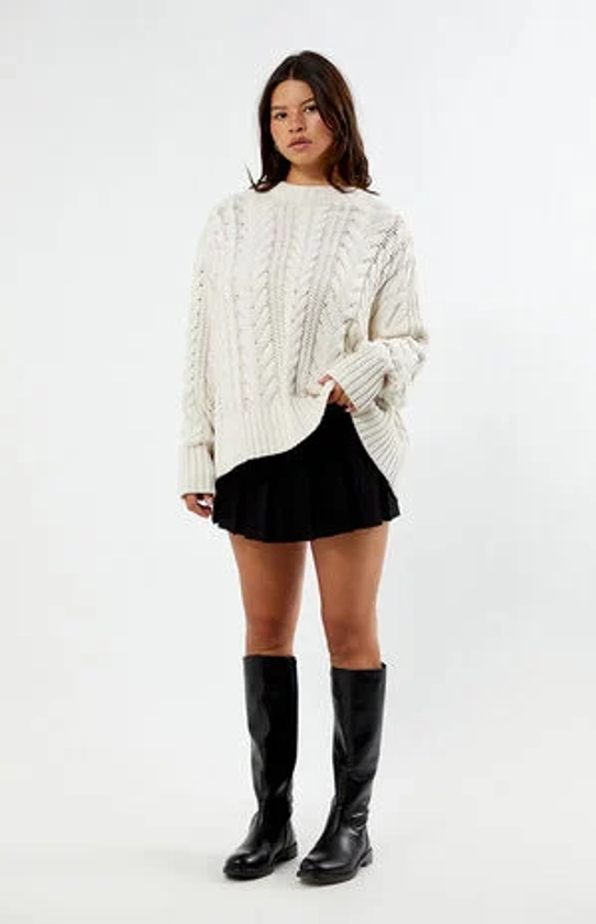 LA Hearts Rory Cable Knit Sweater | PacSun