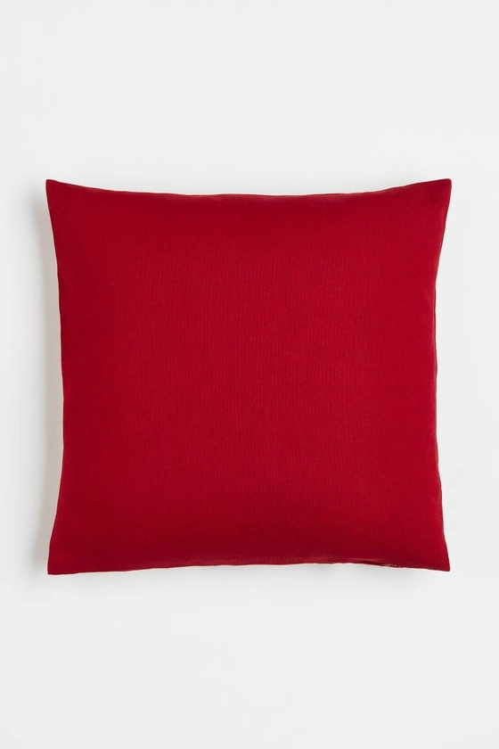 Housse de coussin en coton - Rouge - Home All | H&M FR