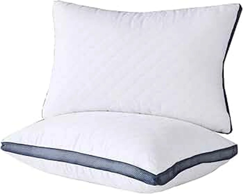 Meoflaw Pillows for Sleeping (2-Pack), Luxury Hotel Pillows Queen Size Set of 2,Bed Pillows for Side and Back Sleeper (Queen)