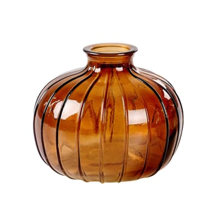 JULIA Vase brun H 9 cm - Ø 11 cm | CASA