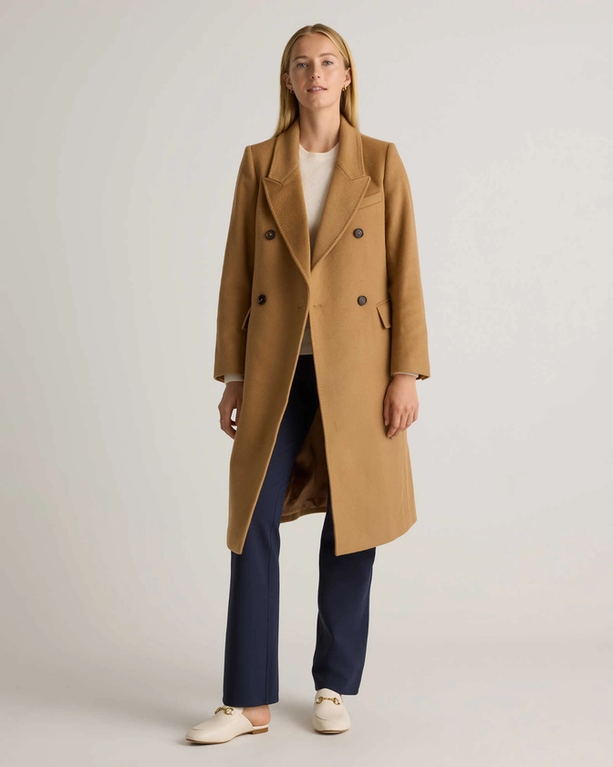 Italian Wool Double-Breasted Coat