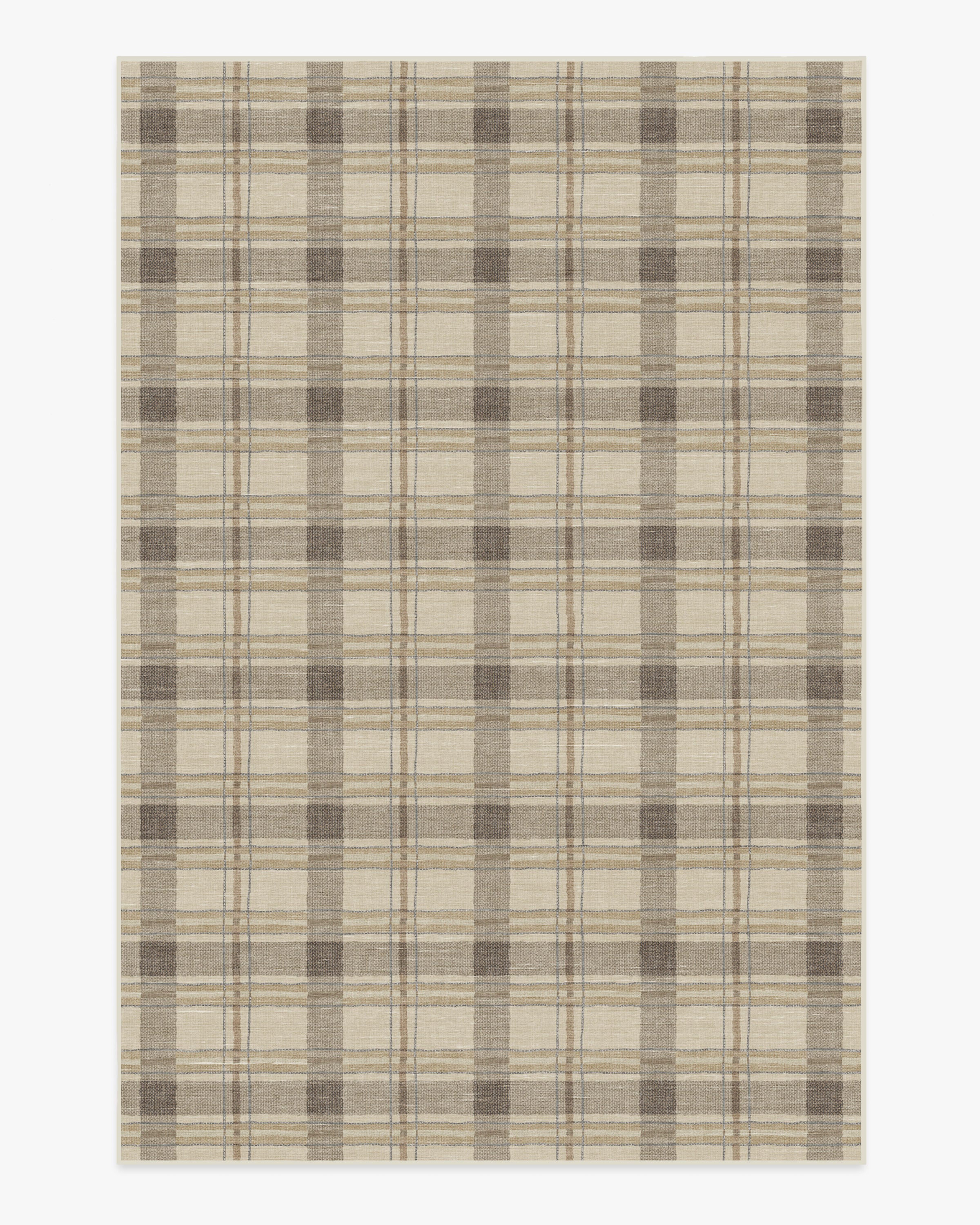 Piper Plaid Neutral Tufted Rug | Ruggable