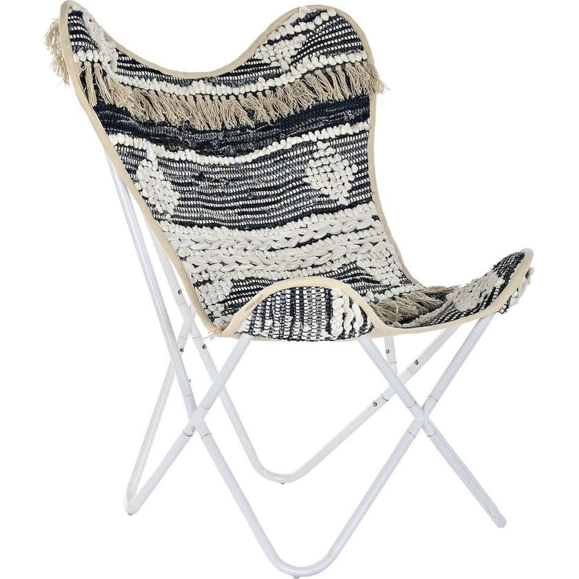 Chaise papillon confort design en coton