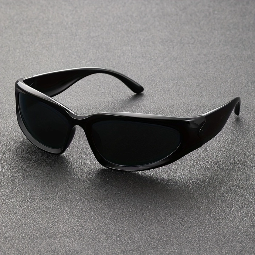 1pair Trendy Cool Future Style Sports glasses, Wrap Around Cycling glasses For Men Women