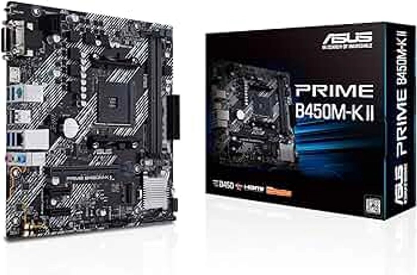 ASUS Prime B450M-K II AMD B450 Emplacement AM4 Micro ATX