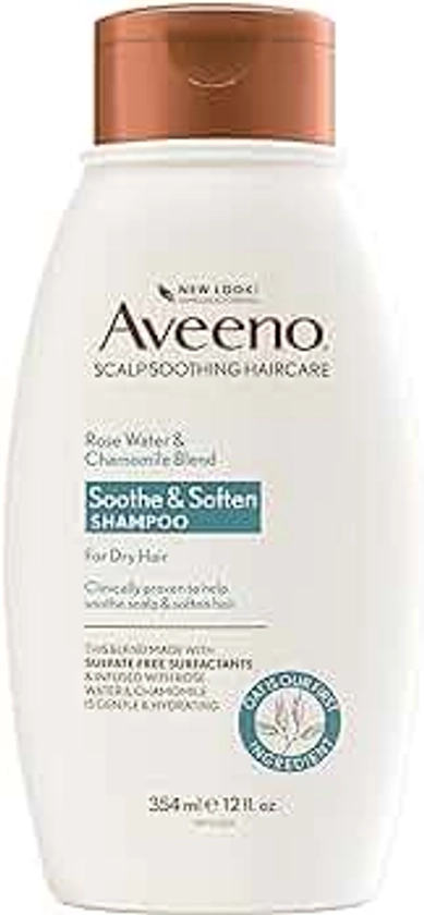 Aveeno Rose Water & Chamomile Shampoo for Dry Hair, Hydrating, 12 fl oz