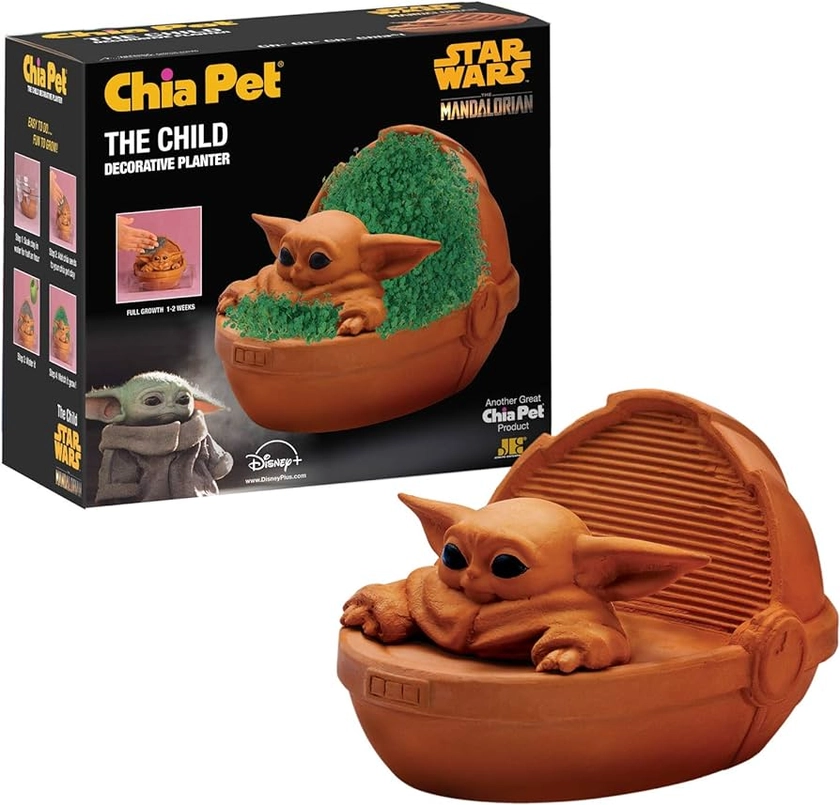 Chia Child Star Wars The Mandalorian Baby Yoda Pet, Terra Cotta