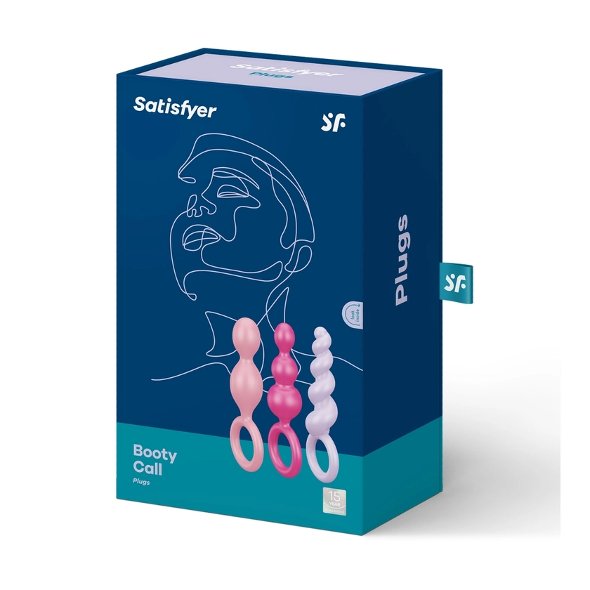 Kit 3 Plugs Anal Satisfyer Booty Call Colored Satisfyer