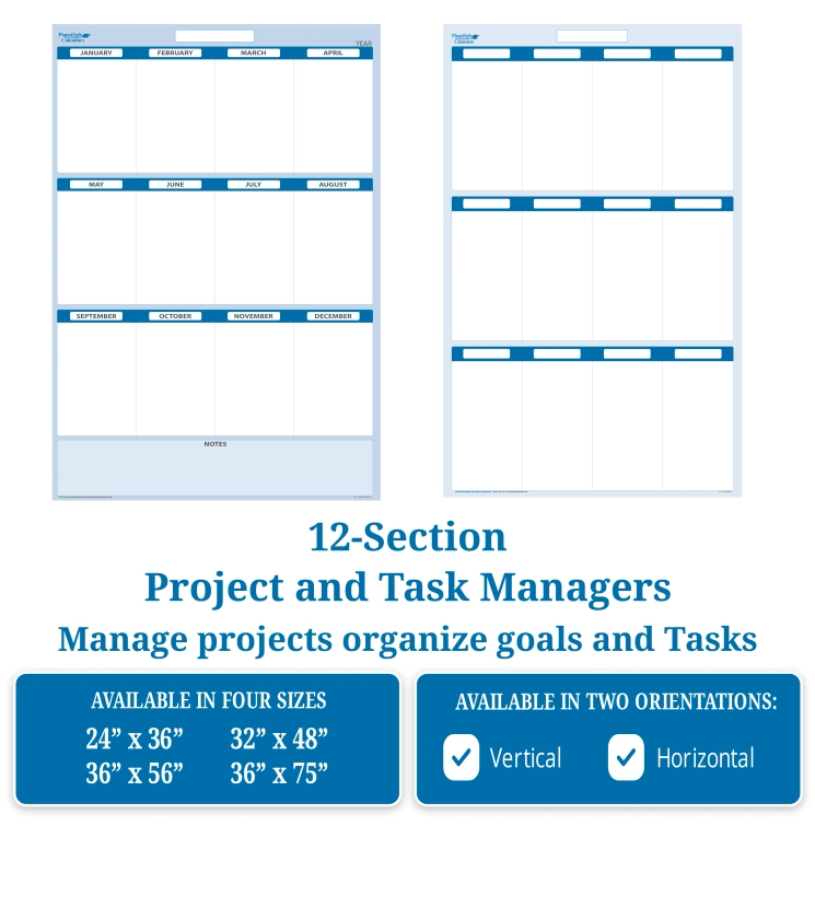 Goals and Task Organizer 12-Section Planner