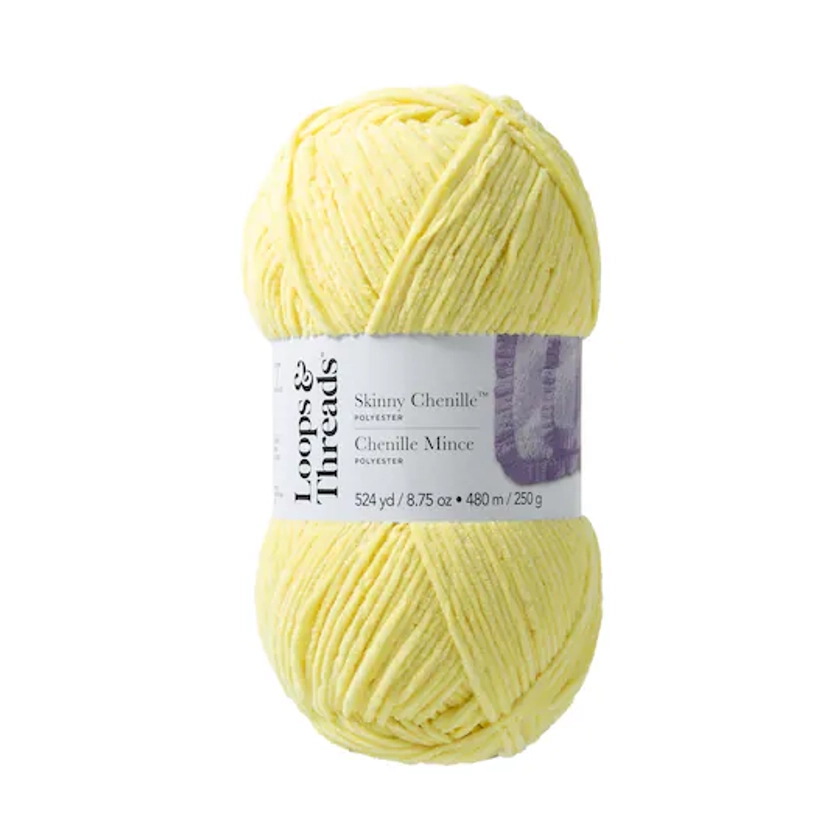 Skinny Chenille™ Yarn by Loops & Threads® | Michaels