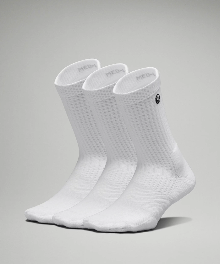 Women's Daily Stride Ribbed Comfort Crew Socks *3 Pack | Women's Socks | lululemon