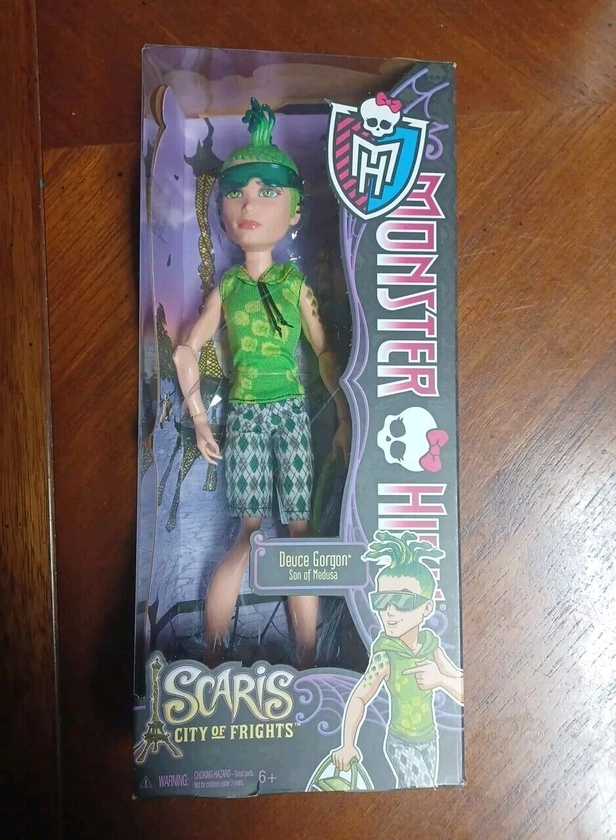 Monster High Deuce Gorgon Doll Scaris City Frights 2012 Mattel NIB