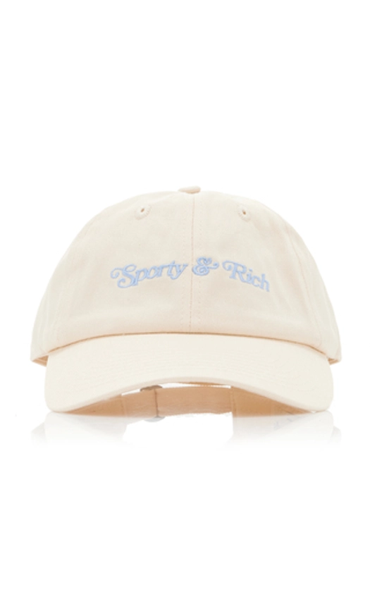 Embroidered Cotton Baseball Hat By Sporty & Rich | Moda Operandi