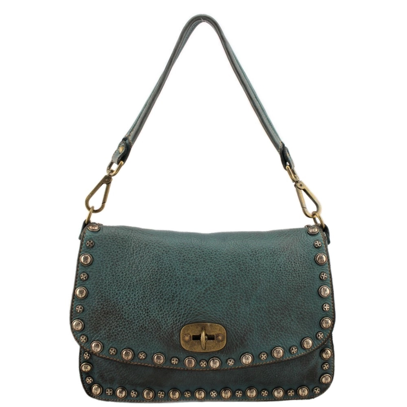 Borsa da spalla borchiata Bayside BS 549 Rock - Donatello Bags