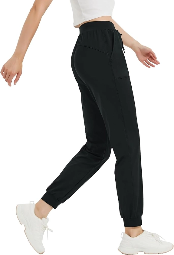 Amazon.com: Tallemon Women's 33" Tall Inseam Joggers Running Sweatpants Pockets Tapered Athletic Workout Lounge Pants Black, S : Clothing, Shoes & Jewelry