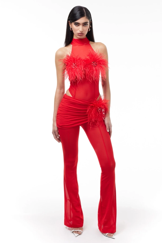 Velora Bodysuit Red