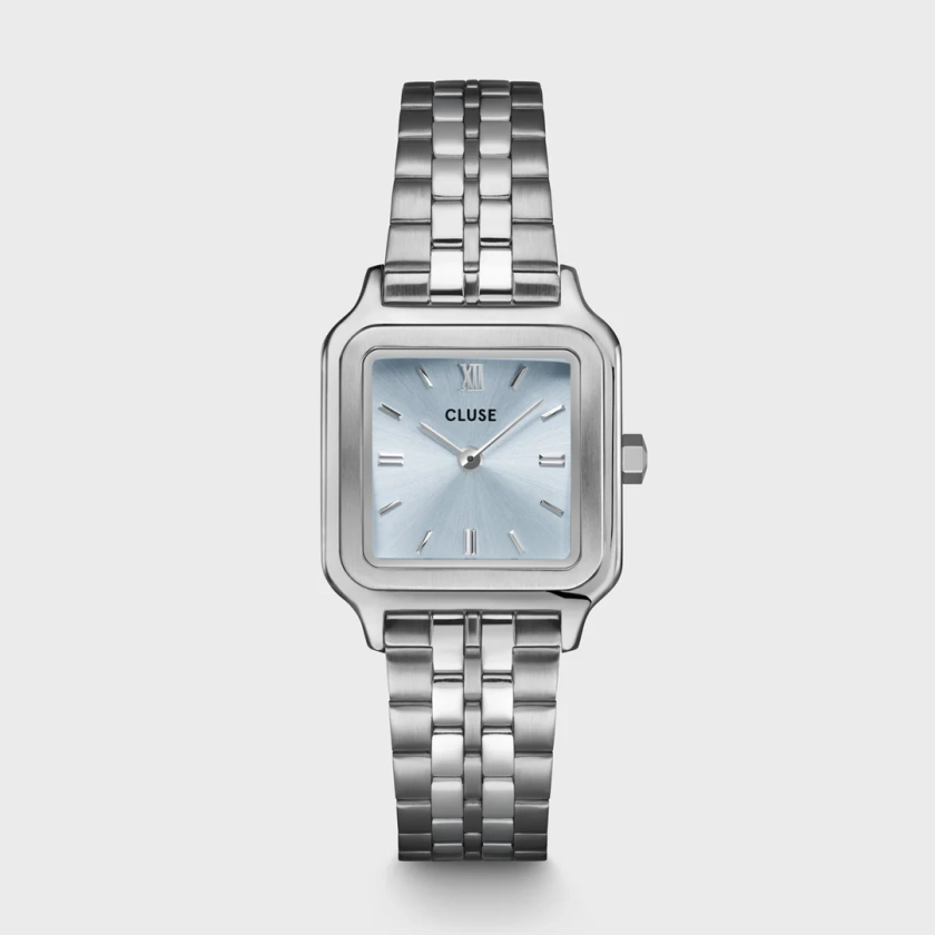 Gracieuse Petite Watch Steel, Light Blue, Silver Colour