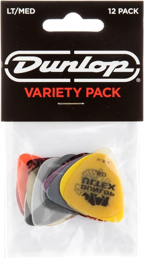 Jim Dunlop PVP101 Variety Medium/Light Guitar Pick Player Pack (Pack of 12)