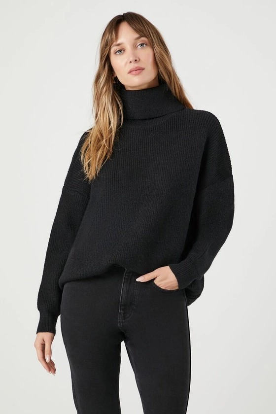 Ribbed Knit Turtleneck Sweater | Forever 21