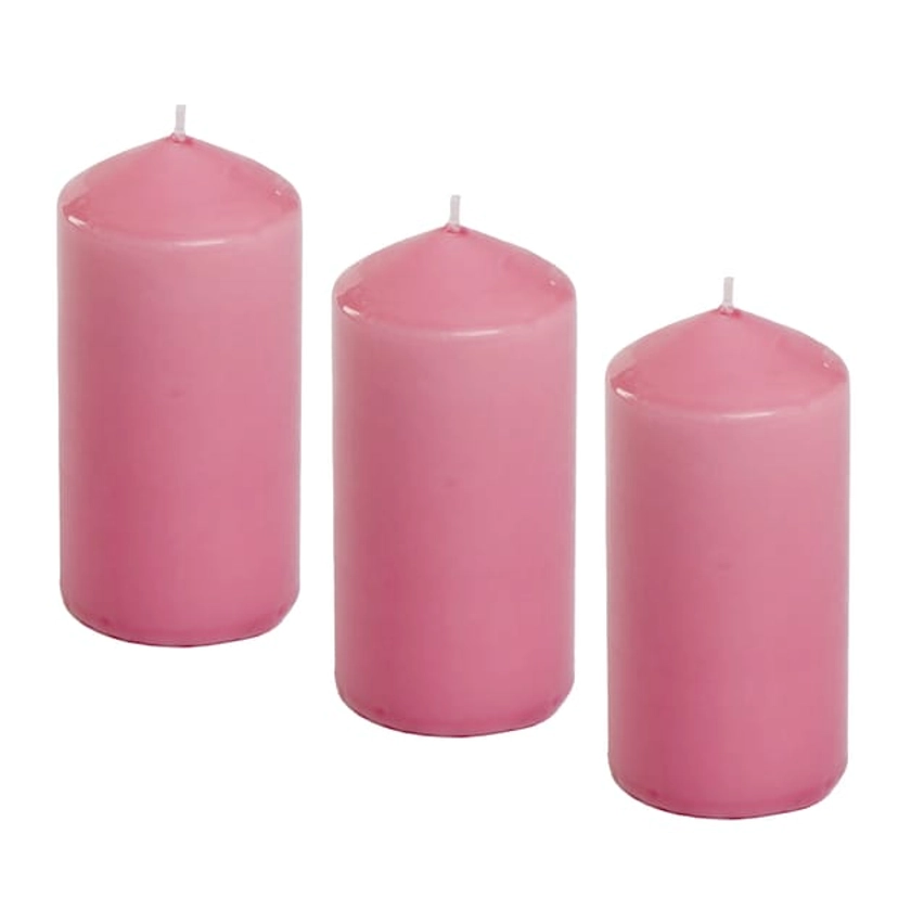 Wickford & Co Scented Small Pillar Candle - Cherry Blossom x3