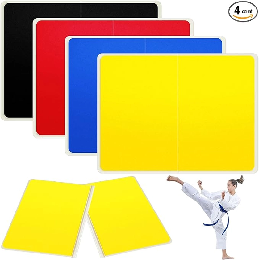 Jecery Rebreakable Punching Board Rebreakable Boards Martial Arts Taekwondo Karate MMA Ninja Training Practice EVA Boxing Equipment Karate Breaking Board for Kids Adults