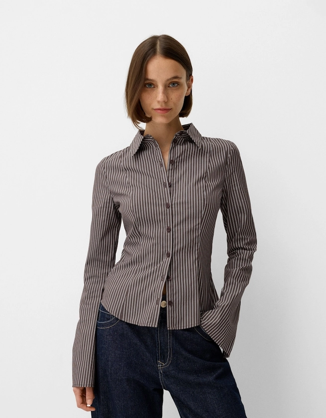 Chemise cintrée manches larges - Femme